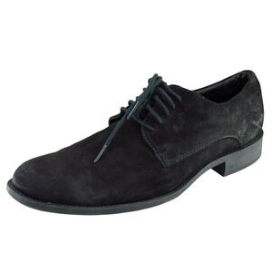 Santo Triana Shoes Sz 11.5 M Round Toe Black Derby Oxfords Leather‎ Men 21001